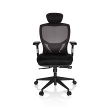 VENUS BASE - High End kontorstol Sølvgrå / Sort