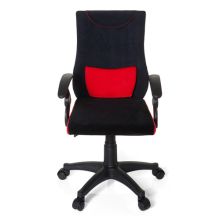 KIDDY PRO AL - Snurrstol för barn Sort / Rød