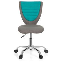 KIDDY COMFORT - Snurrstol för barn Grå / Turkis