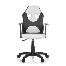 KID GAME AL - Snurrstol för barn Sort / Hvid