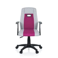 KIDDY EXTRA - Snurrstol för barn Grå / Pink