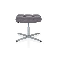 SARANTO Skammel | stof - Polstret skammel Grå