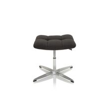 SARANTO Skammel | stof - Polstret skammel Sort