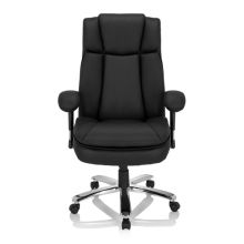 BUILDER XXL I | Kunstlæder - XXL drejestol Sort