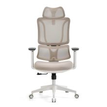 ERGOMY W | Stof / Mesh | Stel: Hvid - Prof kontorstol