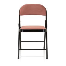 TUDELA I | Fløjlsstof - Klapstol Rosa