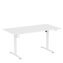 Worktime | 160x80 - Elektrisk højdejusterbart skrivebord Hvid